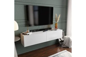 Rinorea Tv-benk 159,7x34,1 cm - Hvit - Møbler - TV- & Mediamøbler - TV benk & mediabenk