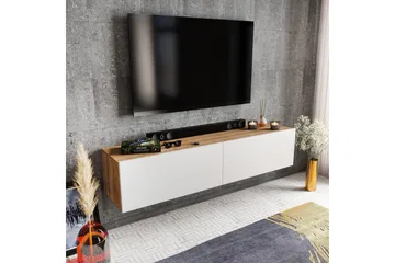 Rinorea Tv-benk 159,7x34,1 cm - Hvit - Møbler - TV- & Mediamøbler - TV benk & mediabenk