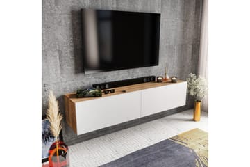 Rinorea Tv-benk 159,7x34,1 cm - Hvit - Møbler - TV- & Mediamøbler - TV benk & mediabenk