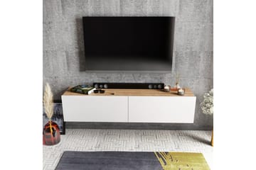 Rinorea Tv-benk 159,7x34,1 cm - Hvit - Møbler - TV- & Mediamøbler - TV benk & mediabenk