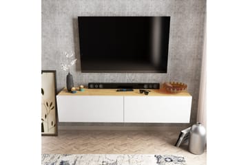 Rinorea Tv-benk 159,7x34,1 cm - Hvit - Møbler - TV- & Mediamøbler - TV benk & mediabenk