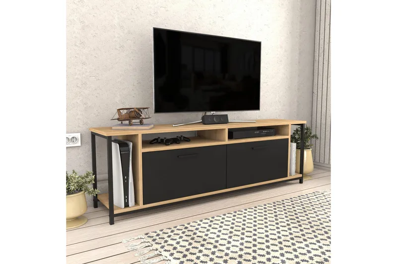 Rinorea Tv-benk 160x50,8 cm - Brun - Møbler - TV- & Mediamøbler - TV benk & mediabenk