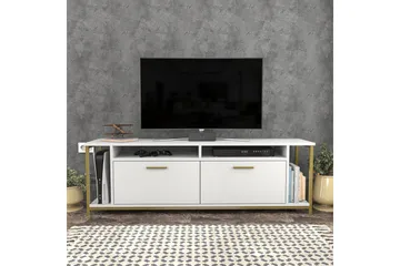 Rinorea Tv-benk 160x50,8 cm - Hvit - Møbler - TV- & Mediamøbler - TV benk & mediabenk