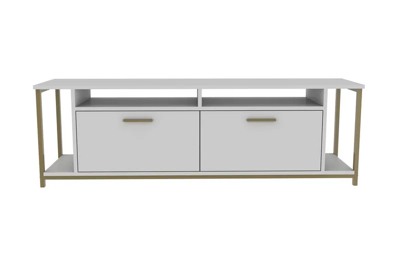 Rinorea Tv-benk 160x50,8 cm - Hvit - Møbler - TV- & Mediamøbler - TV benk & mediabenk