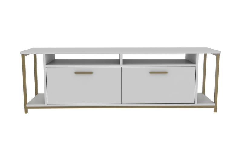 Rinorea Tv-benk 160x50,8 cm - Hvit - Møbler - TV- & Mediamøbler - TV benk & mediabenk