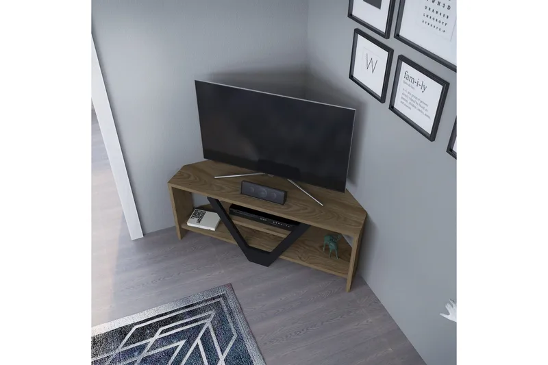 Rinorea Tv-benk 90x36,8 cm - Brun - Møbler - TV- & Mediamøbler - TV benk & mediabenk