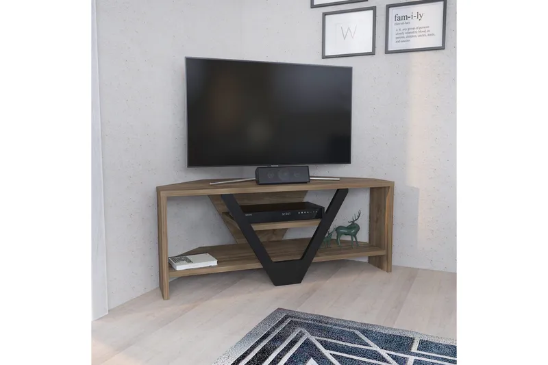 Rinorea Tv-benk 90x36,8 cm - Brun - Møbler - TV- & Mediamøbler - TV benk & mediabenk