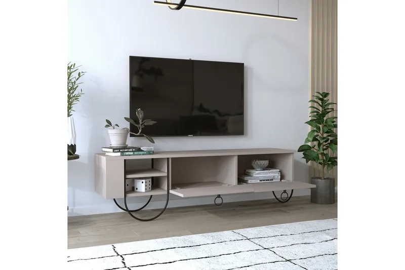 Riskalen TV-benk 150 cm - Grå - Møbler - TV- & Mediamøbler - TV benk & mediabenk