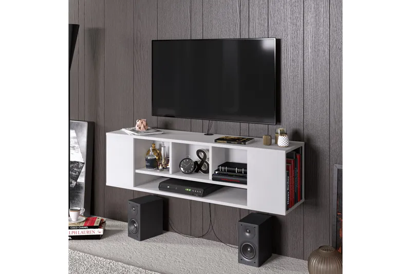 Risnabben TV-benk 135 cm - Hvit - Møbler - TV- & Mediamøbler - TV benk & mediabenk