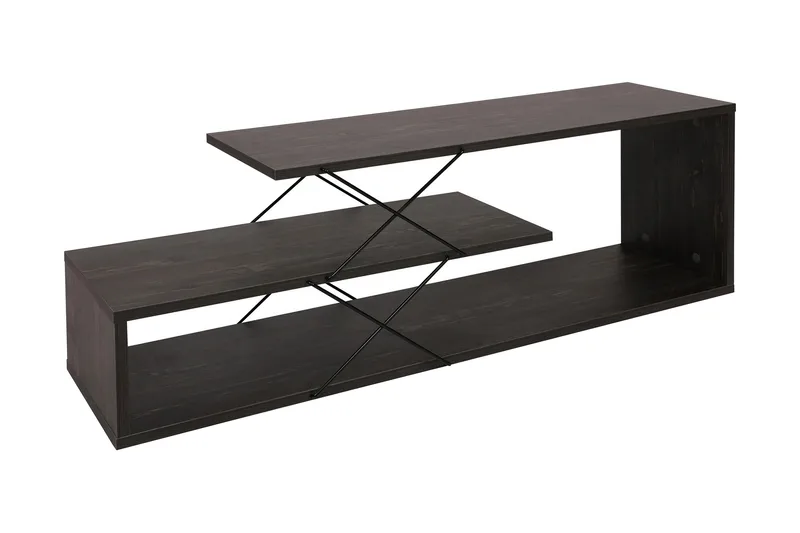 Riyana Tv-benk 120 cm, Mørkebrun