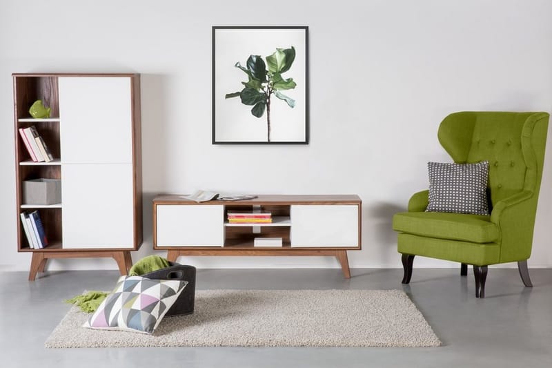 Rogester Tv-Benk 40x142 Cm - Hvit - Møbler - TV- & Mediamøbler - TV benk & mediabenk