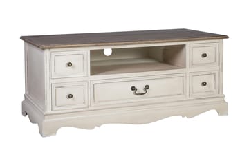 Samira TV-benk New 117 cm - Hvit - Møbler - TV- & Mediamøbler - TV benk & mediabenk