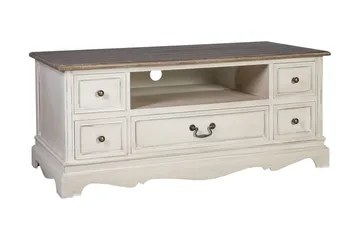 Samira TV-benk New 117 cm - Hvit - Møbler - TV- & Mediamøbler - TV benk & mediabenk