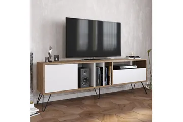 Schwefel TV-Benk 180 cm - Valnøtt|Svart|Hvit - Møbler - TV- & Mediamøbler - TV benk & mediabenk