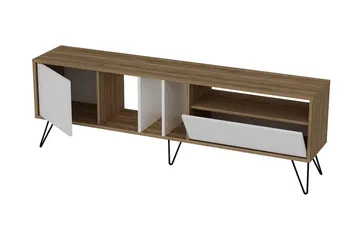 Schwefel TV-Benk 180 cm - Valnøtt|Svart|Hvit - Møbler - TV- & Mediamøbler - TV benk & mediabenk