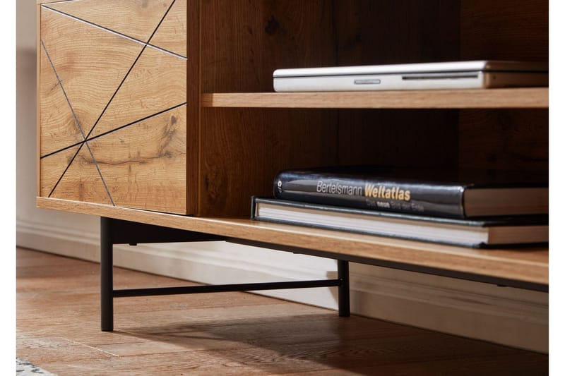 Seddik Tv-benk 45x160 cm Rektangulær - Brun - Møbler - TV- & Mediamøbler - TV benk & mediabenk