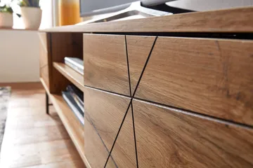 Seddik Tv-benk 45x160 cm Rektangulær - Brun - Møbler - TV- & Mediamøbler - TV benk & mediabenk