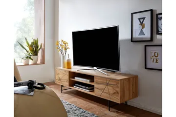 Seddik Tv-benk 45x160 cm Rektangulær - Brun - Møbler - TV- & Mediamøbler - TV benk & mediabenk