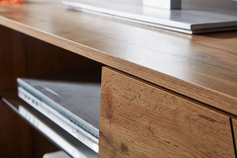 Seddik Tv-Benk 50x160 cm Rektangulær - Brun - Møbler - TV- & Mediamøbler - TV benk & mediabenk