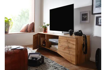 Seddik Tv-Benk 50x160 cm Rektangulær - Brun - Møbler - TV- & Mediamøbler - TV benk & mediabenk