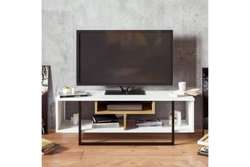 Sholly TV-benk 119 cm - Hvit/Svart - Møbler - TV- & Mediamøbler - TV benk & mediabenk