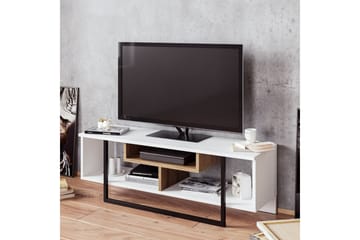 Sholly TV-benk 119 cm - Hvit/Svart - Møbler - TV- & Mediamøbler - TV benk & mediabenk
