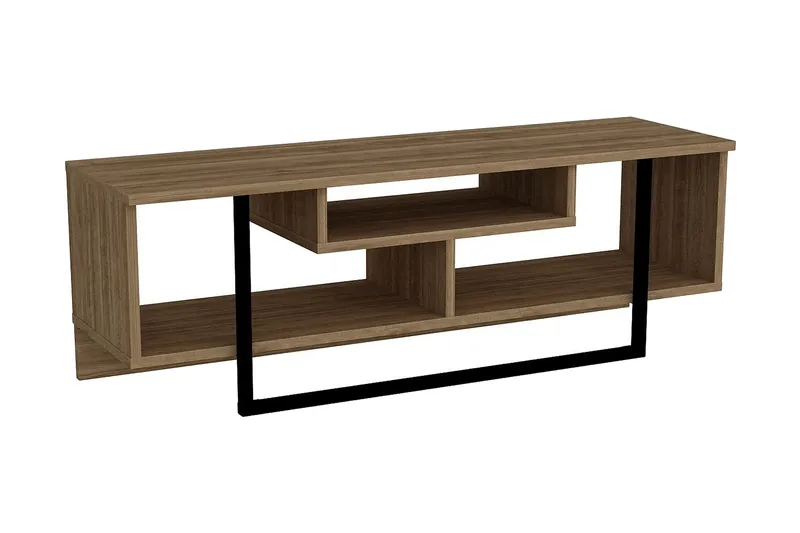 Sholly TV-Benk 119 cm, Valnøtt|Svart