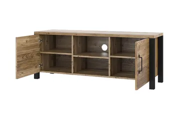 Skarebol TV-benk 147 cm - Svart/Tre/Natur - Møbler - TV- & Mediamøbler - TV benk & mediabenk