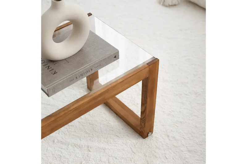 Sqandie Tv-benk 130 cm - Natur - Møbler - TV- & Mediamøbler - TV benk & mediabenk