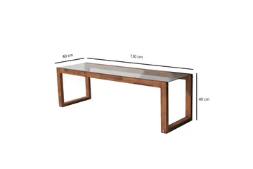 Sqandie Tv-benk 130 cm - Natur - Møbler - TV- & Mediamøbler - TV benk & mediabenk