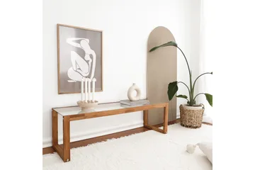 Sqandie Tv-benk 130 cm - Natur - Møbler - TV- & Mediamøbler - TV benk & mediabenk