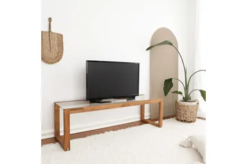 Sqandie Tv-benk 130 cm - Natur - Møbler - TV- & Mediamøbler - TV benk & mediabenk