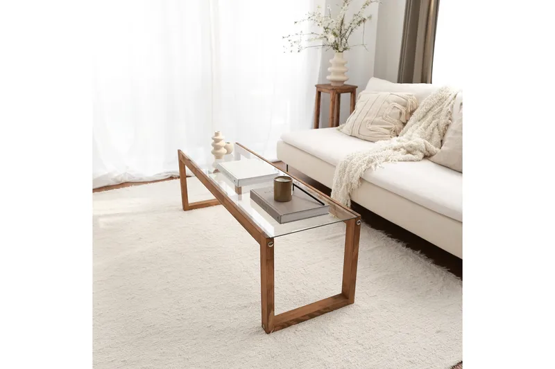 Sqandie Tv-benk 130 cm - Natur - Møbler - TV- & Mediamøbler - TV benk & mediabenk