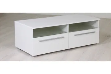 Stockend Gulvstående TV-benk 100 cm med Oppbevaring i Malt Tre - Hvit - Møbler - TV- & Mediamøbler - TV benk & mediabenk
