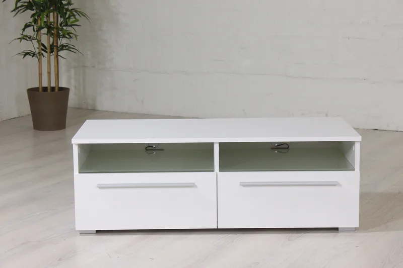 Stockend TV-Benk 100 cm - Hvit - Møbler - TV- & Mediamøbler - TV benk & mediabenk