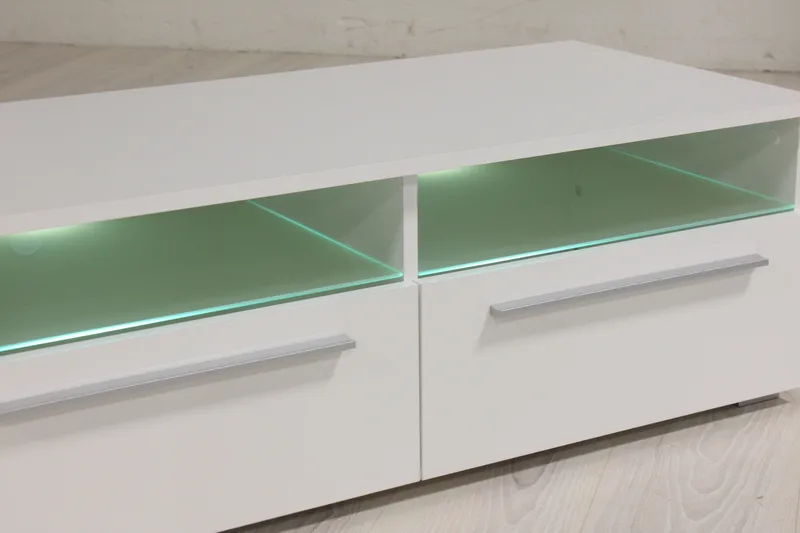 Stockend TV-Benk 100 cm - Hvit - Møbler - TV- & Mediamøbler - TV benk & mediabenk