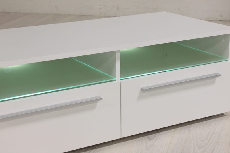 Stockend TV-Benk 100 cm - Hvit - Møbler - TV- & Mediamøbler - TV benk & mediabenk