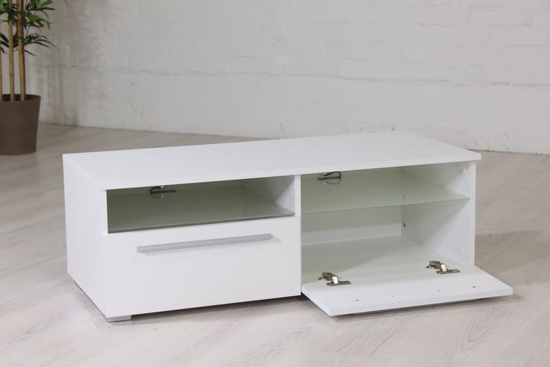 Stockend TV-Benk 100 cm - Hvit - Møbler - TV- & Mediamøbler - TV benk & mediabenk