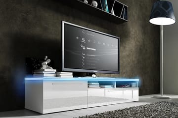 Stockend TV-Benk 150 cm - Hvit - Møbler - TV- & Mediamøbler - TV benk & mediabenk