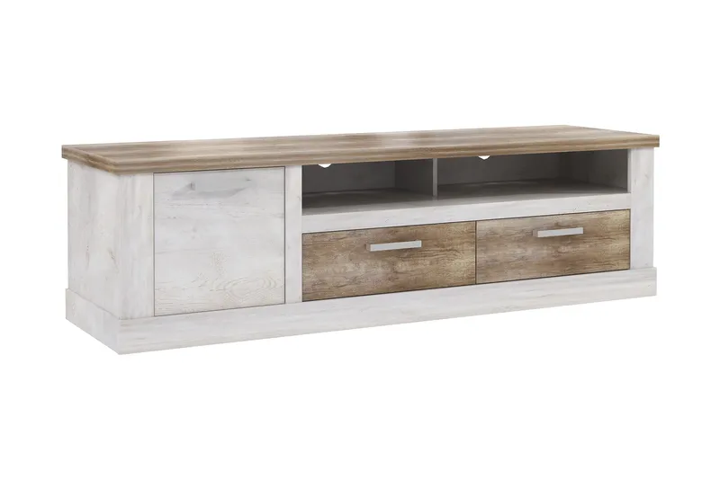 Talebi TV-benk 179 cm, Brun/Hvit