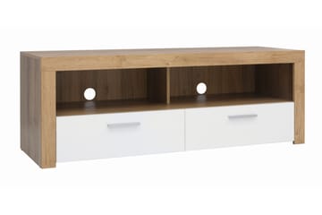 Tarka TV-benk 135 cm - Tre/natur|Hvit - Møbler - TV- & Mediamøbler - TV benk & mediabenk
