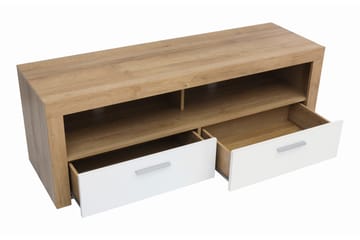 Tarka TV-benk 135 cm - Tre/natur|Hvit - Møbler - TV- & Mediamøbler - TV benk & mediabenk