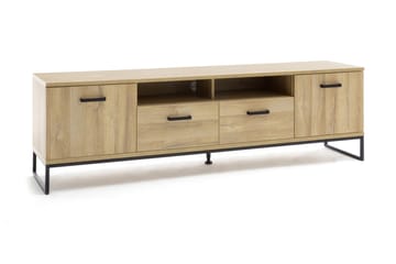 Toledo TV-benk 201 cm - Tre/Natur - Møbler - TV- & Mediamøbler - TV benk & mediabenk