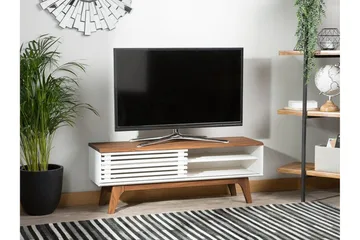 Toledo Tv-Benk 35x117 Cm - Hvit - Møbler - TV- & Mediamøbler - TV benk & mediabenk