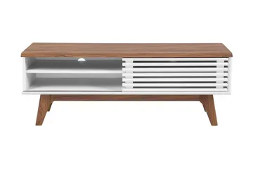 Toledo Tv-Benk 35x117 Cm - Hvit - Møbler - TV- & Mediamøbler - TV benk & mediabenk