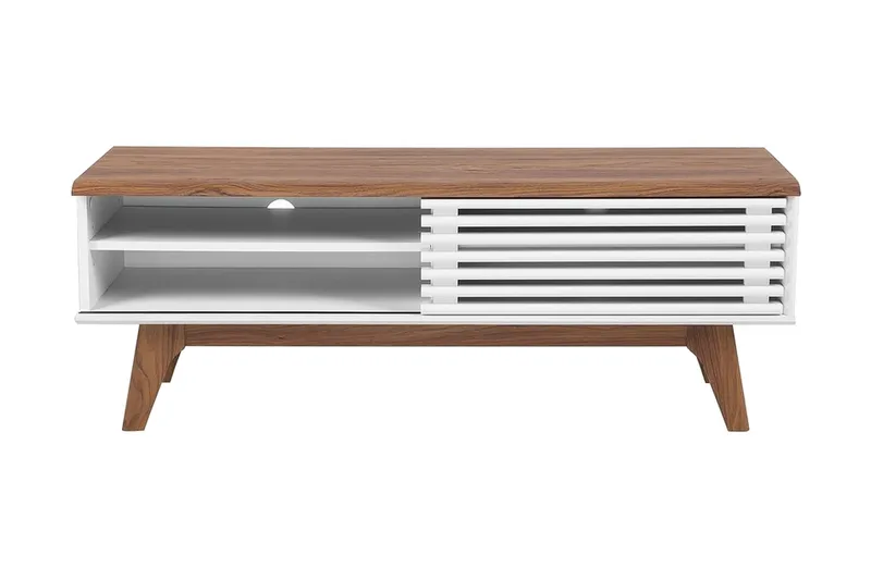 Toledo Tv-Benk 35x117 Cm - Hvit - Møbler - TV- & Mediamøbler - TV benk & mediabenk