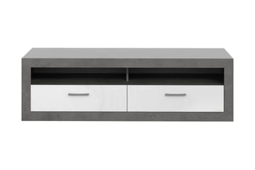 Tolovgrad Gulvstående TV-benk 152,7 cm med Oppbevaring i Malt Tre - Grå - Møbler - TV- & Mediamøbler - TV benk & mediabenk