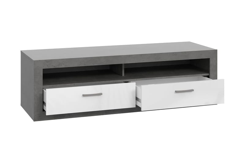 Tolovgrad Tv-benk 153 cm - Grå/Hvit - Møbler - TV- & Mediamøbler - TV benk & mediabenk