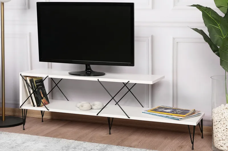 Tv-bänk Vit