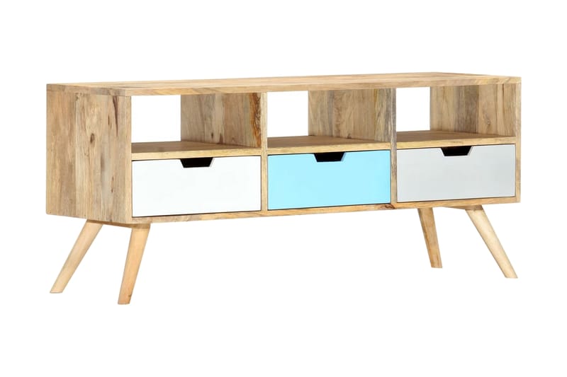 TV-benk 110x35x48 cm heltre mango - TV benk & mediabenk